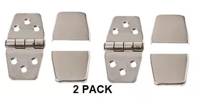 (2 PK )NEW Stainless Steel Door Hinge Hardware 1.5  Marine Boat Hinge With Cover • $19.99