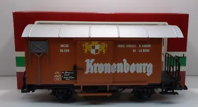 LGB 4028 G Scale Kronenbourg Boxcar W/Plastic Wheels EX/Box • $30.71