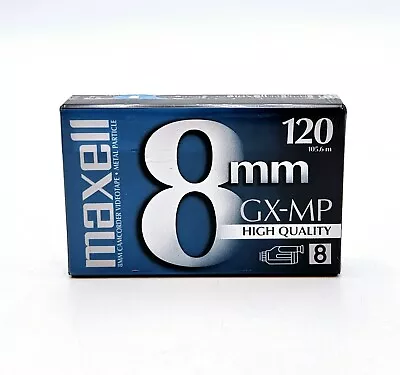 Maxell 8mm GX-MP 120 High Quality 8mm Camcorder Videotape New Sealed Japan  • $3.99