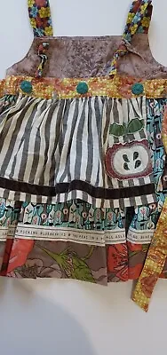 Matilda Jane Leona Knot Scottie Sleeveless Dress You & Me Cow Girls Sz 2 • $19.49