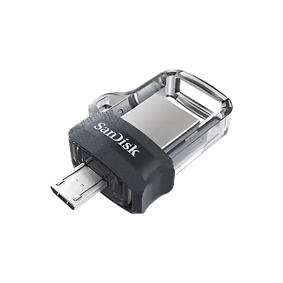 SanDisk 64GB Ultra Dual Drive M3.0 Micro-USB USB 3.0 Flash Drive SDDD3-064G-A46 • $9.99