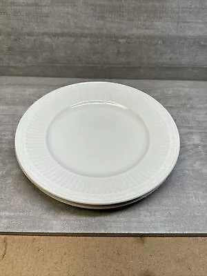 U2 Mikasa Italian Countryside Salad Plates DD900 Set Of 3 Stoneware White • $14.99