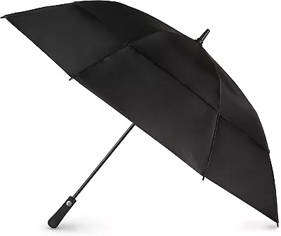 Totes Blue Line Golf Size Auto Open Vented Golf Stick Umbrella Black - 9102 • $33