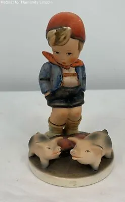 Vintage M.I. Hummel 5.5  Farm Boy With Pigs Figurine-Goebel W. Germany • $24.99