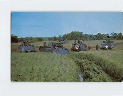 Postcard Army Tanks Deployed In The Rice Paddies South Vietnam • $6.97