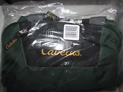 CABELA'S Fishing Utility Bag NWT 6 Pocket Weather Resistant Green Black 580033 • $29.99