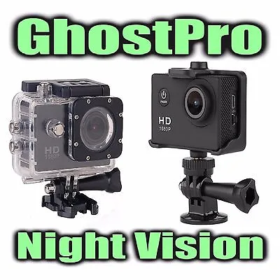 $159.99 • Buy GhostPro Full Spectrum WiFi Night Vision Action Cam Paranormal Ghost Hunting