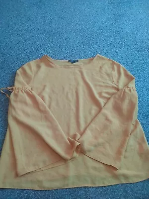 Women's Long Sleeved Mustard Top Size 20 • £4