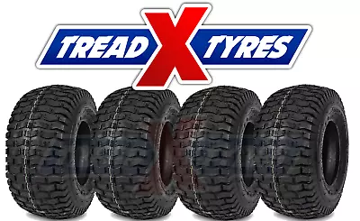 Four 16x6.50-8 Tyre Turf & Grass Tyre For Lawn Mower & Garden Tractor 16x650-8 • £99.99