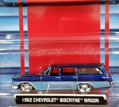 Maisto 62 1962 Chevrolet Biscayne Wagon Pro Rodz Custom Style Chevy Car Blu/Blue • $16.99