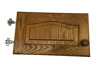 Solid Dark Arched Oak Kitchen Cupboard Door Farmhouse Style Handle & Hinges • £16.99