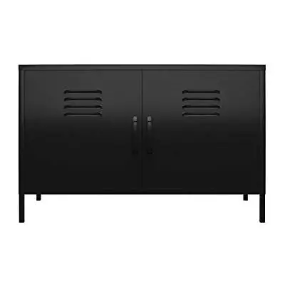 RealRooms Shadwick 2 Door Metal Locker Accent Cabinet Multiple Colors • $164.99