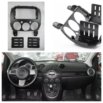 Car Stereo Radio Fascia Panel Mask Frame 7  BLACK For Mazda 2/Demio 2007-2014 • $39.98