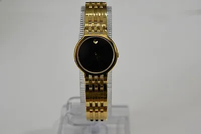 Movado Esperanza  Medium Women YG IP SS Black Dial 0606069 Watch • $699.99