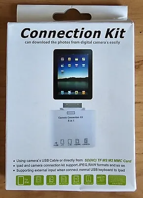 5-in-1 USB/SD Card Camera Connection Kit For Apple IPads With 30-Pin Connectors  • £5