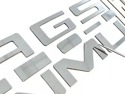 Dkm | Rear Bumper Letter Inserts Chrome For Mustang Gt 1987-1993 Not Decals • $17.95