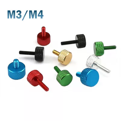 PC Thumb Screws Aluminium Alloy Hand Grip Knob Bolts For Computer M3 M4 • £2.39