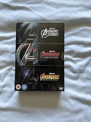 Marvel Avengers Assemble Age Of Ultron Infinity War 3 Disc Blu Ray Box Set Dvd • £3