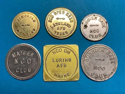 Military Trade Tokens Usaf Loring Mather Fairchild Bossier Lackland Afb • $50