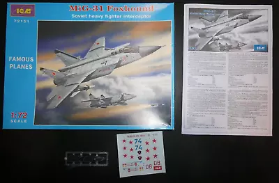 ICM 1/72 Mikoyan-Gurevich MiG-31 Foxhound (C1108) • $16