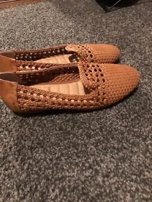 Me Too Brown Woven Women's Flats Wore One Time Sz 8.5 • $20