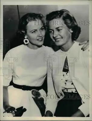 1954 Press Photo Miss Maryland Barbara Ann Eschenburg And Miriam Stevenson • $15.99