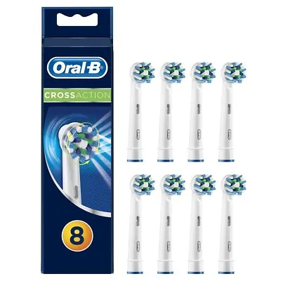 $44.95 • Buy Oral-B Cross Action Clean Replacement Electric Toothbrush Heads Refills Braun