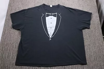 Vintage Y2K Tuxedo T-Shirt Distressed Graphic Heavyweight Shirt Men's 4XL • $24.77