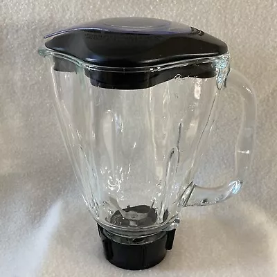 $19.90 • Buy OSTER 16 Speed Blender Model 6812 Glass Jar With Lid And Blade  Replacement