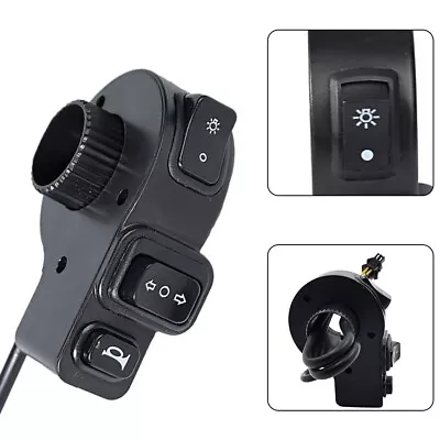 Ebike Headlight Latching (ON OFF) Button Power Outlet ABS Black • $21.51