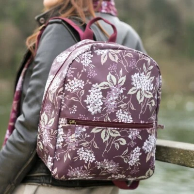 £5.99 • Buy Back Pack/Rucksack - Hydrangea Plum