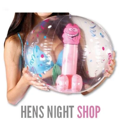 Pecker Willy Penis Beach Ball Hens Night Party Game Bachelorette Activity • $15.95