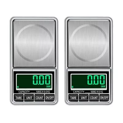 Weigh Scale With Cover Digital Pocket Scale Count Function 500g X 0.01g • £11.78