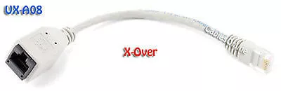 $7.99 • Buy 8  Cross-Over CAT.5e RJ45 Male To Female Adapter UX-A08