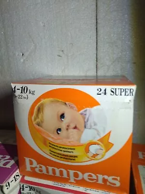 Vintage Pampers 4-10 Kg 24 Super Diapers • $249.99