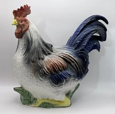 Vintage 1960s Italian Italy Pottery Ceramic Rooster Chicken Hen Hand Painted • $64.95