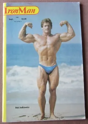 Ironman Bodybuilding Muscle Magazine Sept 1982 Bob Jodkiewicz Andreas Cahling • $7