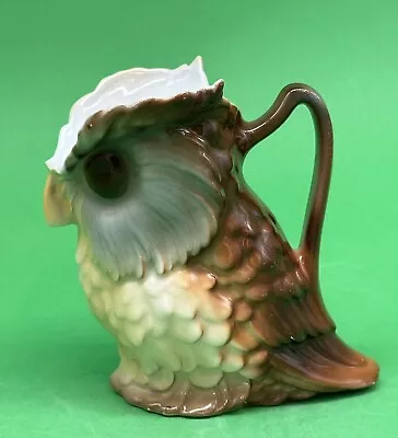 Royal Bayreuth Brown Owl 'Milk' Pitcher C.1912  4.75  • $200