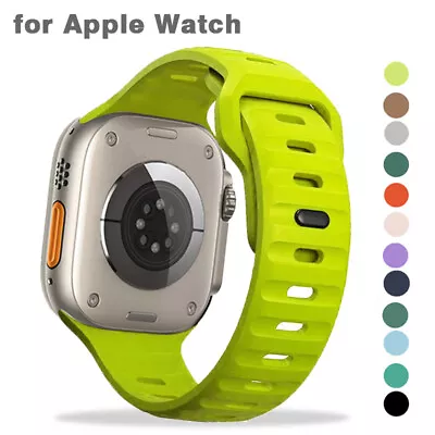 $12.99 • Buy Silicone Sport Strap For Apple Watch Band Ultra 49mm Series 8 SE 7 6 5 4 45/44mm
