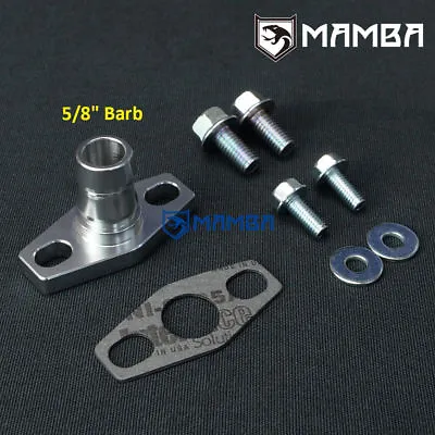 5/8  Barb Turbo Oil Return Drain Flange Kit Mitsubishi TD015 TD02 TD025 TF035 • $21.28