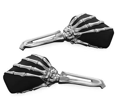 $161.96 • Buy Kuryakyn  Skeleton Hand Mirrors   CHROME / BLACK