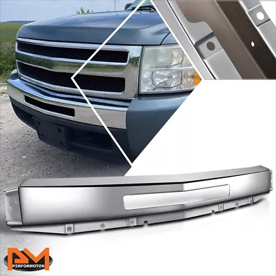 For 07-13 Chevy Silverado 1500 Factory Style Front Bumper Impact Face Bar Chrome • $69.99