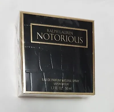 RALPH LAUREN NOTORIOUS Eau De Parfum 50ml SPRAY ( BRAND NEW SEALED BOXED ) RARE* • £74.99