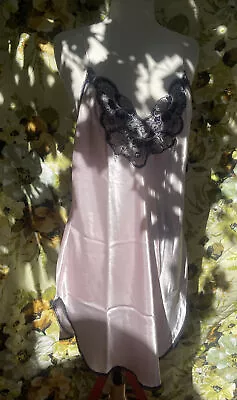 Vintage VAL MODE Lingerie Pink & Blue Nightie Nightgown Size Large • $20