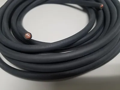WELDING CABLE 2 AWG BLACK 25 CAR BATTERY LEADS USA NEW Gauge Copper • $61.95