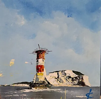'The Needles Lighthouse'. Isle Of Wight. Oil Painting. John Kelly Art.  • £25