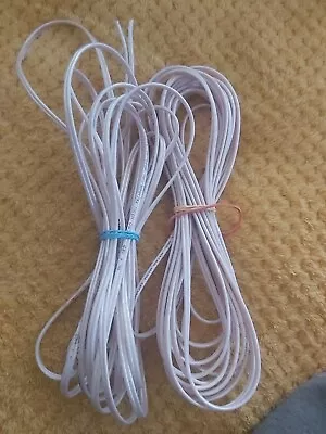 2 X 6m  QED MICRO High Technology White Speaker Cable • £25