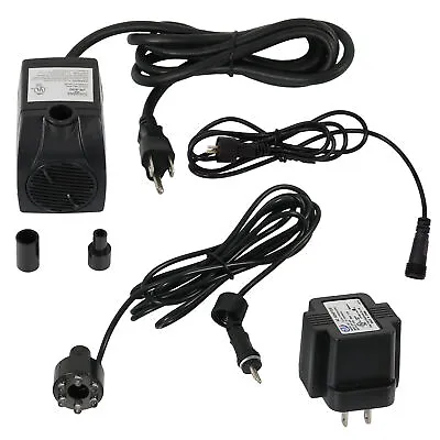 200 GPH 12V Electric Fountain Pump With 6 White Lights By Sunnydaze • £36.06