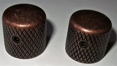 Electric Guitar Squier Telecaster Antique Copper Control Knobs - Metal - Custom • £4.90