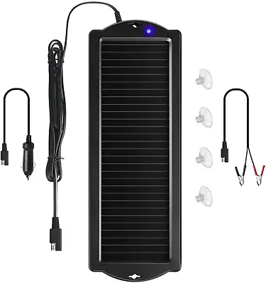 $43.16 • Buy Car Battery Trickle Charger & Maintainer 12V Solar Panel Power Battery Charger W